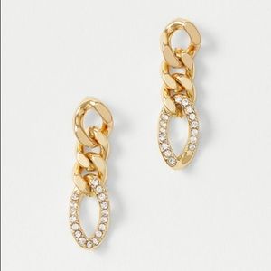 FINAL🚨DONATING SOON‼️ NWT Ann Taylor Pave Chain Drop Earrings